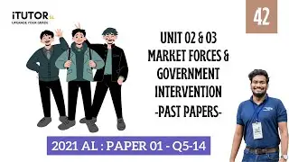 Unit 02 & 03 - Market Forces & Government Intervention - 2021 Paper 01 - Q5-14