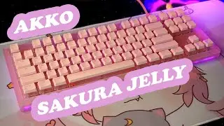 Akko Sakura Jelly 3087 | unboxing, latency and typing test