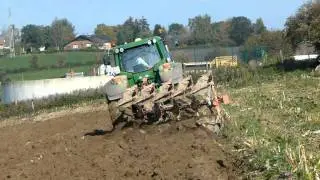 Deblon au labour avec un John Deere 6830 & Kuhn Vari-Master 122