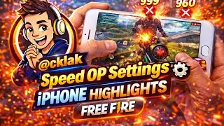 @cklak 🐐 Ajustes OP de Velocidad ⚙️ iPhone | Free Fire🔥