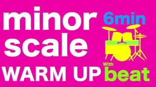 6min【minor scale 】VOCAL WORK OUT #vocal #training #minor#sing#easy#exercise