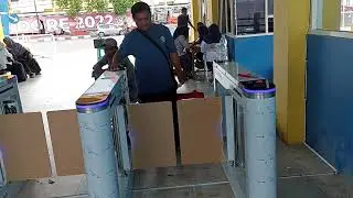 Swing Barrier Turnstile 2 Channel di Pelabuhan Goto Sarimalaha, Kota Tidore Kepulauan, Maluku Utara