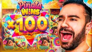 I bought 10 *super bonuses* with a low bankroll on Pinata Wins!