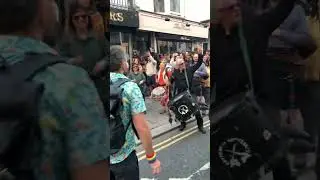 Anti-Racist Protest in Brighton, Drums 🪘#brighton #protest  #shorts