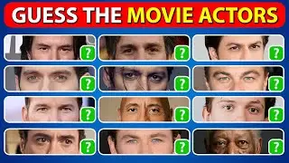 Guess the Movie Actor by Their Eyes 🎬🔥 | 60 Quiz | Quiz Know