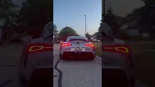 Supra with AWE exhaust🔥 #a90supra #b58 #awe #awetuning #supra #supramk5 #bmw #toyotasupra #exhaust
