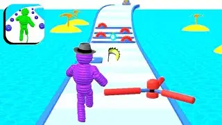 Ropeman Run D All Levels iOS,Android Walkthrough Mobile Game BIG UPDATE!!! Level UP 7T4