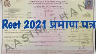 REET Big News,reet certificate 2021 origional reet certificate 2021
