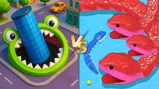 Snake Clash Vs Hole Io 🐍Max level Epic Comprehension 100%🔥Win Pro Gameplay #14