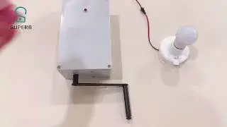 escape room prop-manual generator-with small bulb & electric lock