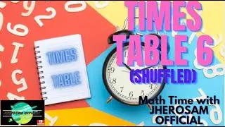 Times Table 6 : SHUFFLED | JHEROSAM OFFICIAL