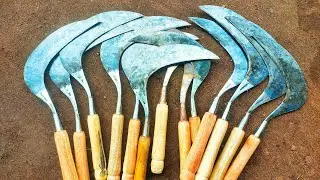 ASMR Traditional Sumatra Sickle Forging | Patient Skilled Blacksmith Craft for Stunning Quality Arts