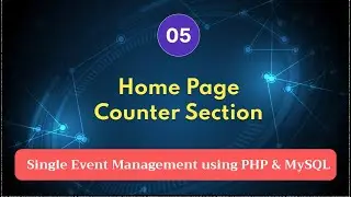 Single Event Management with PHP, MySQL - Home Page - Banner Section (Part 5)
