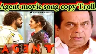Agent Movie Song Troll 🥳|| Akkineni Akhil || Telugu  trolls world
