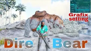 Taming high Level 145 Dire Bear in ARK ultimate mobile edition|Hindi 2025
