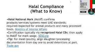 8.   Halal Compliance
