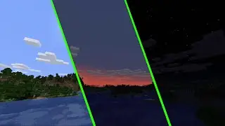 Minecraft Time Lapse - 6 Days in 2 Minutes - Day / Night Cycle #1 - No Mods 2K