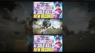 SOLO 41 KILLS RECORD IN 60 FPS☠️🤫#bgmishorts #highestkills #record #60fps #classic #hacker #shorts
