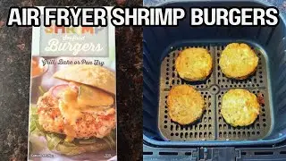 Air Fryer Frozen Shrimp Burgers: Crispy Outside, Juicy Inside, So Full Of Flavor! 🍤 🍔 
