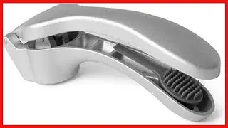 Great product -  Pampered Chef Garlic Press 2575 - Easy Squeeze, Rust Proof, Ergonomic Handle