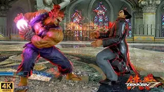 Akuma vs Kazuya | Tekken 7 | CPU vs CPU AI vs AI