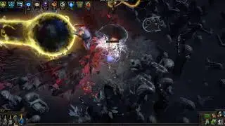 Path of exile - 3.8 Casual Miner Glacial Cascade Uber Elder Deathless - Monitor 21:9