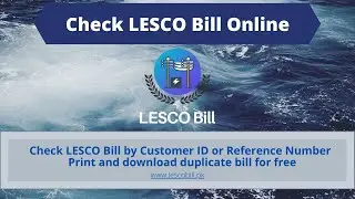 Check LESCO Bill Online by Customer ID or Reference Number