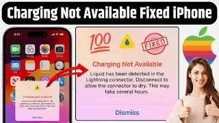 Charging Not Available Problem Fixed on iPhone | Liquid has been detected Error Solved on iPhone✅