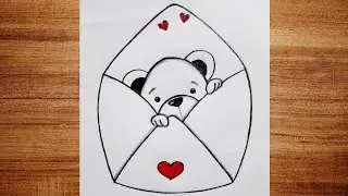 Beautiful Pencil Sketch Drawing | Easy Drawing for Beginners | Cute Bear Drawing Easy | Art Video