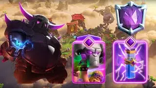 Push to Ultimate Champion. PEKKA + Evo Battle Ram