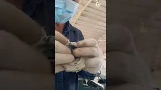 How to repair broken plate horn contact.