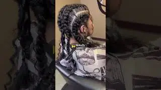 Butterfly braids using human loose wavy bundles #braids #butterflybraids #loosewavyhair