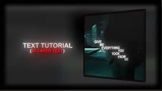 HOW TO MAKE: Popular 3D Layers Text | After Effects Tutorial