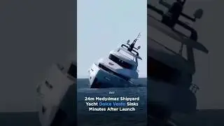 YACHT SINKS JUST AFTER LAUNCH