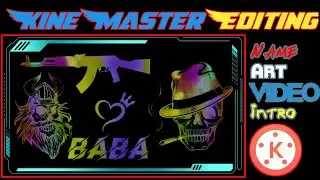 Tiktok Attitude Name Art Editing | Kinemaster Name Art Editing | New Trend |#nameart @Malikbaba51