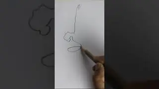 How to Draw a Ballet Dancer in a Single Line #drawing #singleline #art #drawingtutorial #easydrawing