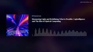 Harnessing Light and Redefining What is Possible: Lightelligence and The Rise of Optical Computing