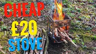 Reviewing and field testing a  Cheap &pound;20 Chinese fire stove, From amazon,