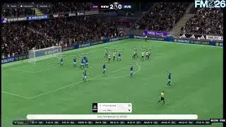 Newcastle versus everton full Premier League match on FM26 RTG