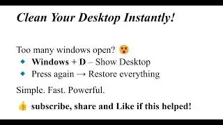 Clean Your Desktop Instantly!