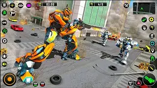 Shark🦈 Robot Car Jet Transform 3D Game 2025 - Android Gameplay
