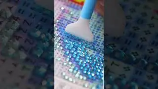 Crystal Drill in Diamond Painting Looks so Unique!💙💙💙