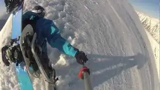 Hors piste Hautisse, Snowboard, les Orres. Gopro 2/3