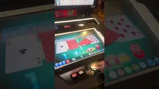 An electronic baccarat that lets you peel the cards!?! #casino #baccarat #gamble #slots