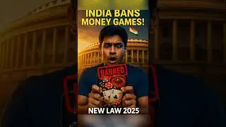 India Bans Online Money Games | Promotion & Regulation of Online Gaming Act 2025 Explained