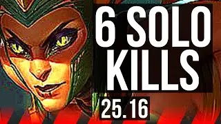 CASSIOPEIA vs ILLAOI (TOP) | 6 solo kills | KR Diamond | 25.16