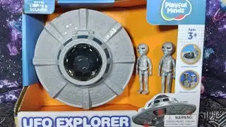 UFO Explorer Saucer & Grey Alien Figures Amazon Purchase By Playful Minds Review 