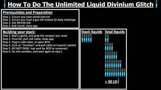 Unlimited Liquid Divinium Glitch Thoroughly Explained