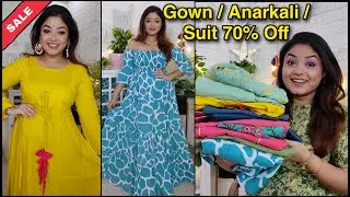 Maxi Dress, Anarkali & Suit set upto 70% off on Ajio haul | Branded Online Shopping | Vaishali