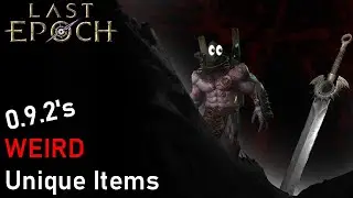 0.9.2 has WEIRD Unique Items